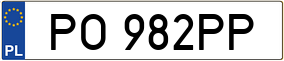 Truck License Plate